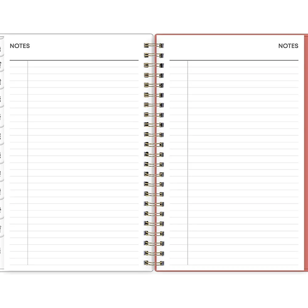 Academic Planners|Blue Sky 2024-2025 Cali Pink 5" x 8" Academic Weekly & Monthly Planner, Plastic Cover, Pink/White (130621-A25)