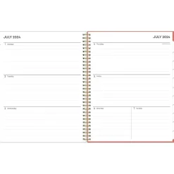 Academic Planners|Blue Sky 2024-2025 Cali Pink 8.5" x 11" Academic Weekly & Monthly Planner, Plastic Cover, Multicolor (130619-A25)