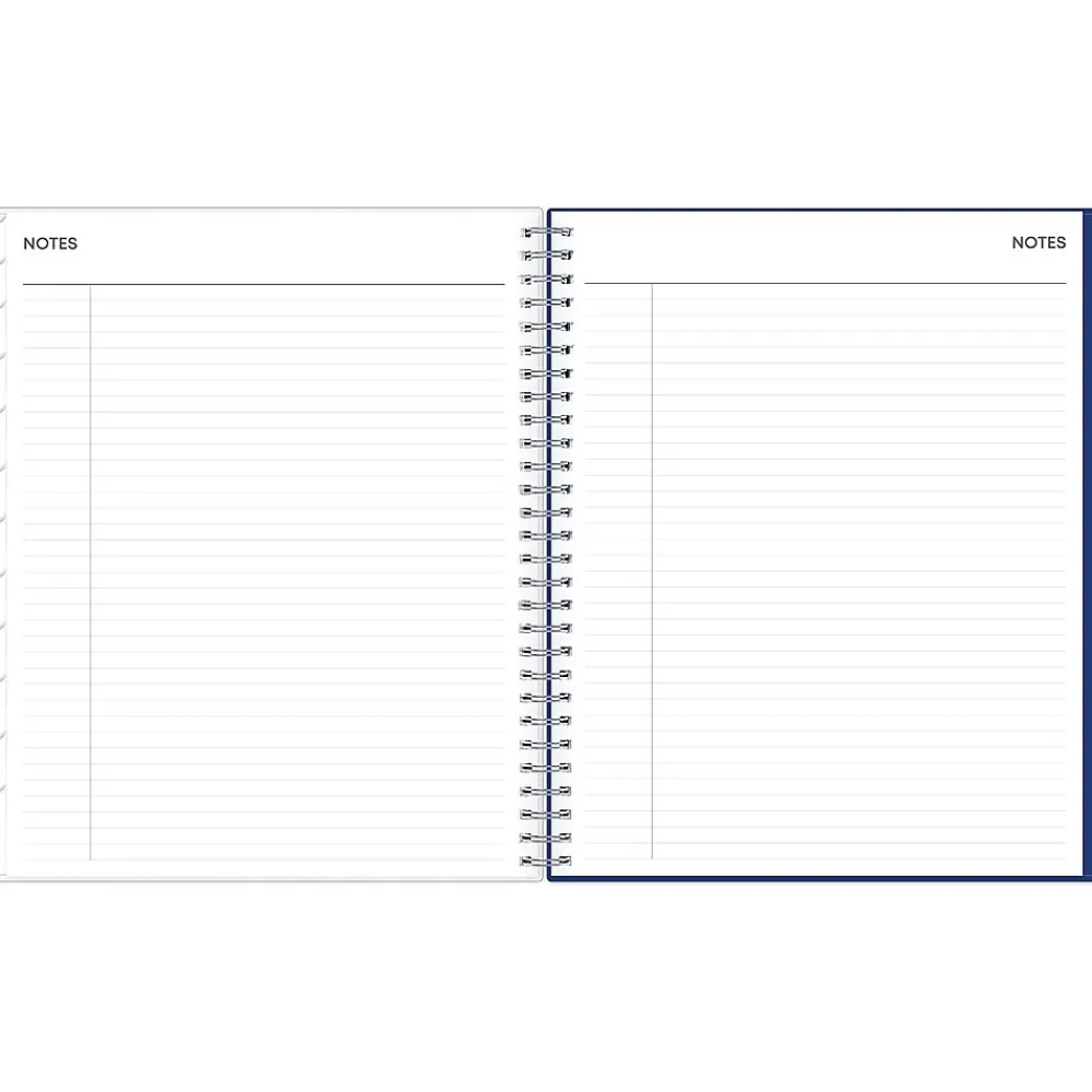Academic Planners|Blue Sky 2024-2025 Chanson 8" x 10" Academic Monthly Planner, Plastic Cover, Blue (128693-A25)