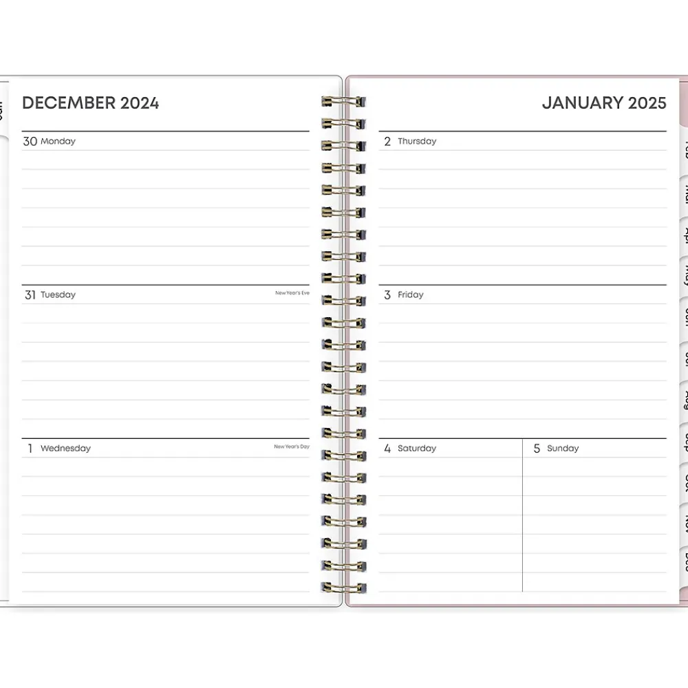 2025 Planners|Blue Sky 2025 Checkerboard 5" x 8" Weekly & Monthly Planner, Plastic Cover, Multicolor (152477)