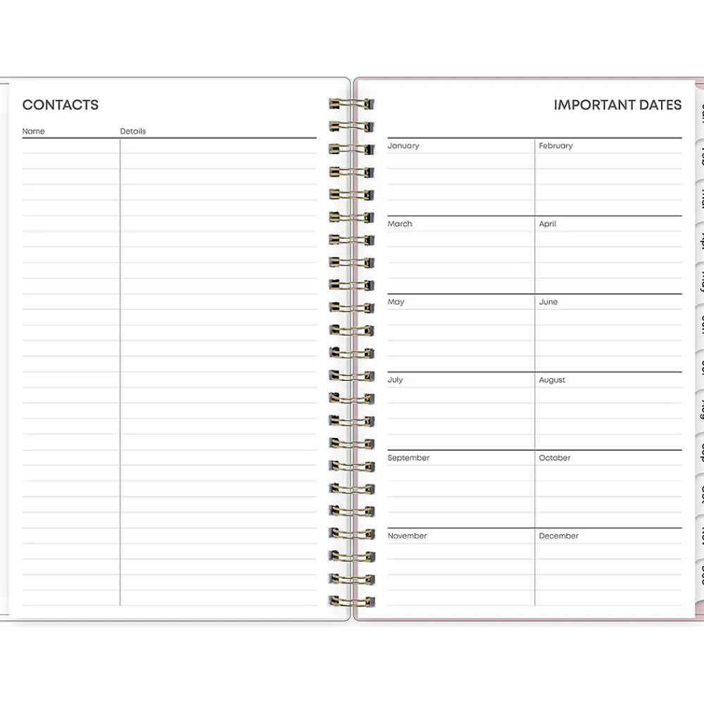 2025 Planners|Blue Sky 2025 Checkerboard 5" x 8" Weekly & Monthly Planner, Plastic Cover, Multicolor (152477)
