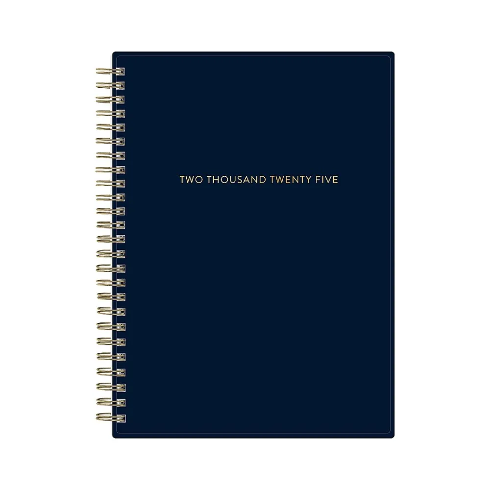 2025 Planners|Blue Sky 2025 Cheeyna 5.88" x 8.63" Weekly & Monthly Planner, Plastic Cover, Navy (147948)