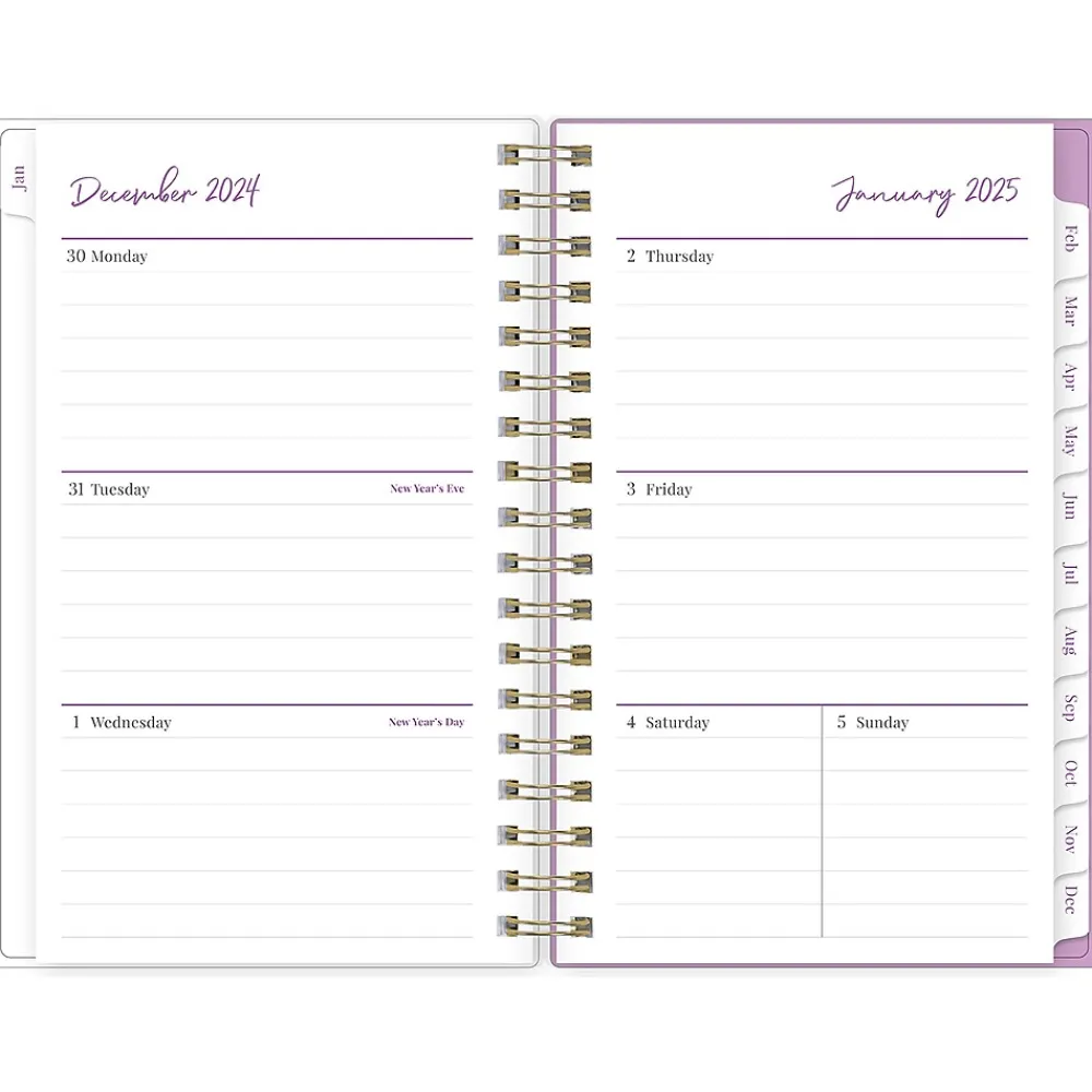 2025 Planners|Blue Sky 2025 Citrus Sunrise 3.63" x 6.13" Weekly & Monthly Planner, Plastic Cover, Multicolor (148028)