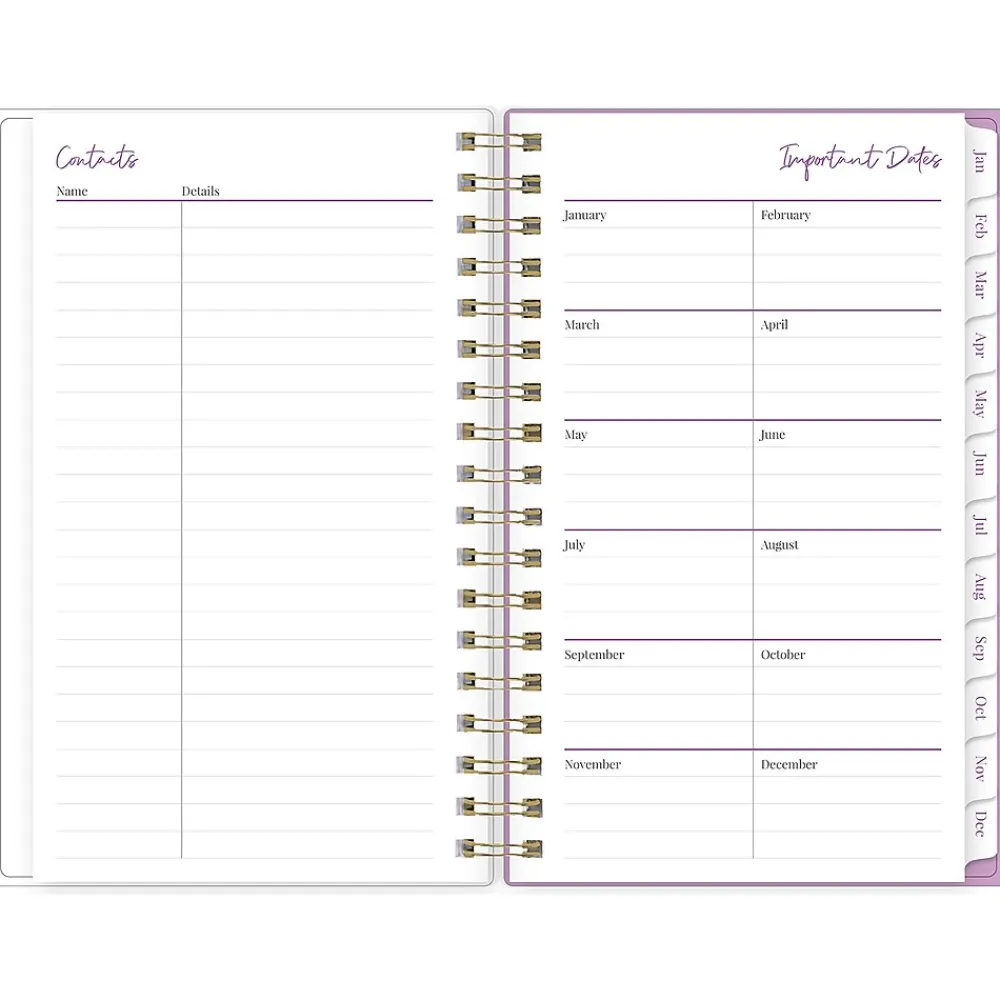 2025 Planners|Blue Sky 2025 Citrus Sunrise 3.63" x 6.13" Weekly & Monthly Planner, Plastic Cover, Multicolor (148028)