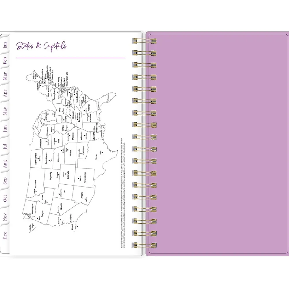 2025 Planners|Blue Sky 2025 Citrus Sunrise 3.63" x 6.13" Weekly & Monthly Planner, Plastic Cover, Multicolor (148028)