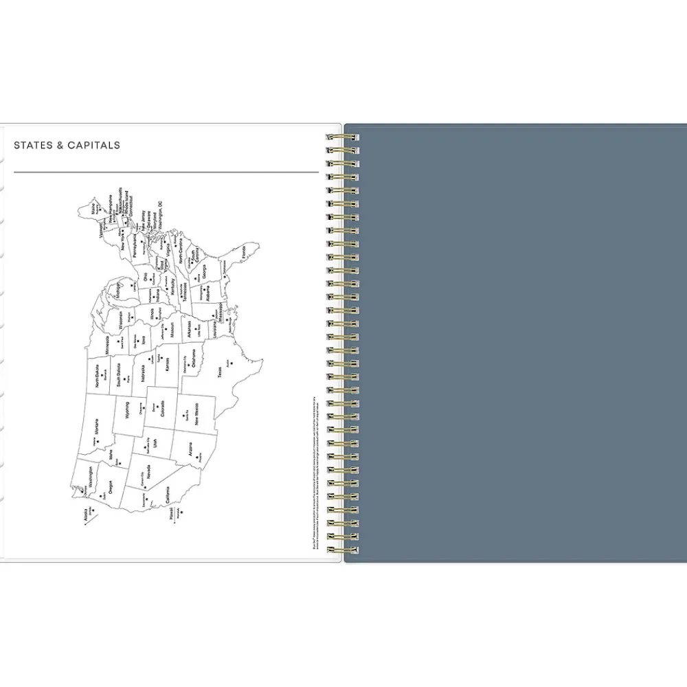 2025 Planners|Blue Sky 2025 Cocolie 8.5" x 11" Weekly & Monthly Planner, Plastic Cover, Blue/White (148256)