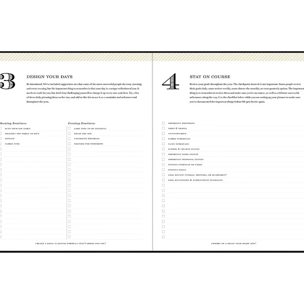 Academic Planners|Blue Sky 2024-2025 Day Designer 8" x 10" Academic Weekly & Monthly Planner, Black (144874)