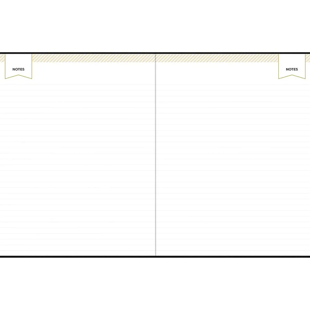 Academic Planners|Blue Sky 2024-2025 Day Designer 8" x 10" Academic Weekly & Monthly Planner, Black (144874)