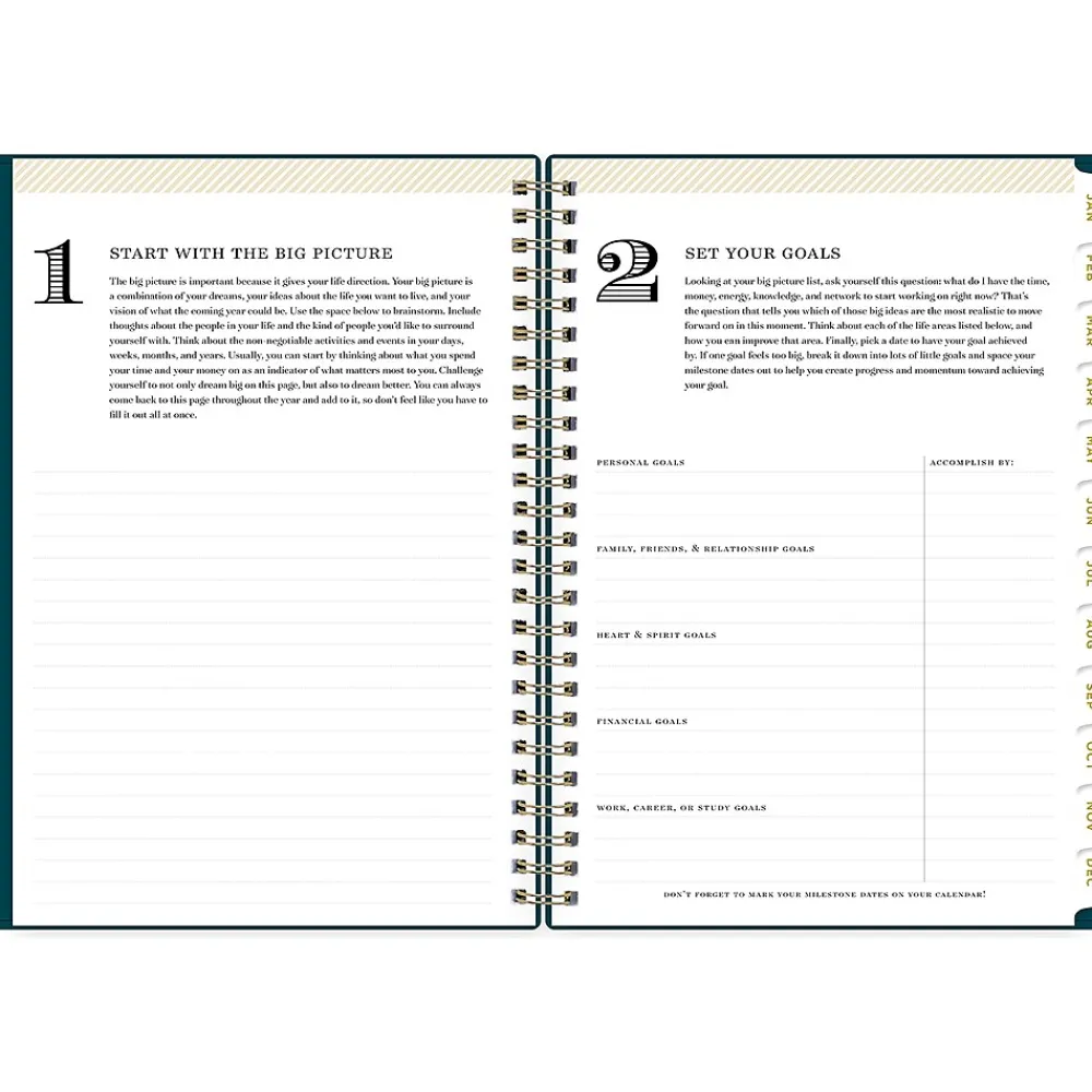 2025 Planners|Blue Sky 2025 Day Designer 5.88" x 8.63" Weekly & Monthly Planner, Plastic Cover, Peacock Blue (152221)