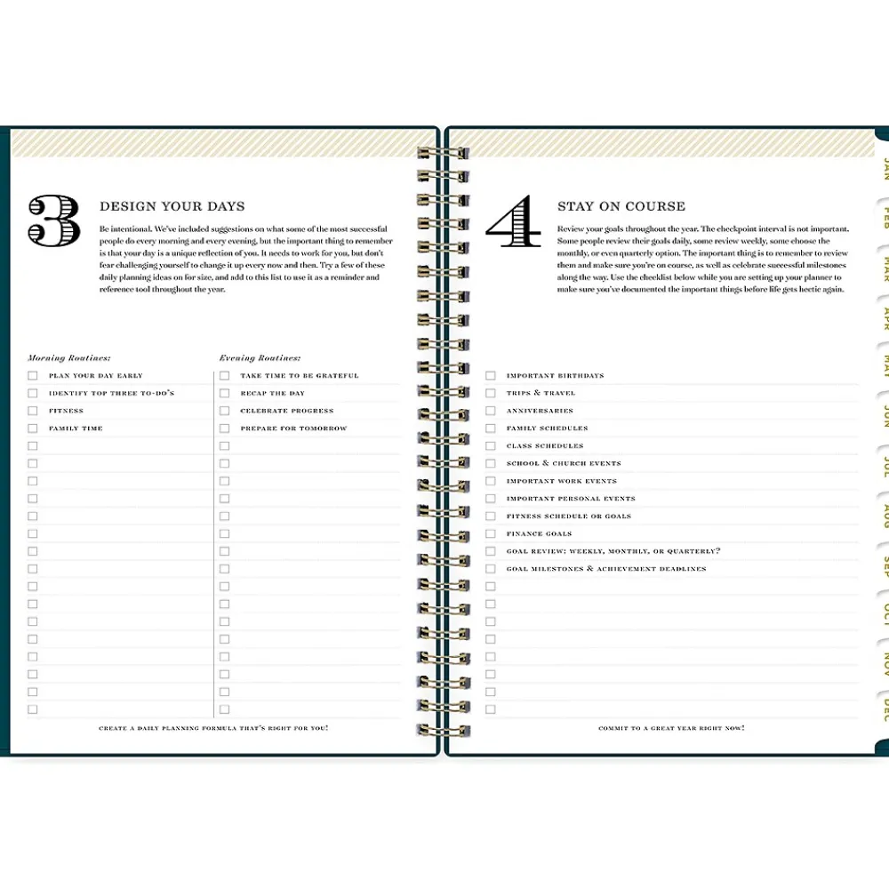 2025 Planners|Blue Sky 2025 Day Designer 5.88" x 8.63" Weekly & Monthly Planner, Plastic Cover, Peacock Blue (152221)