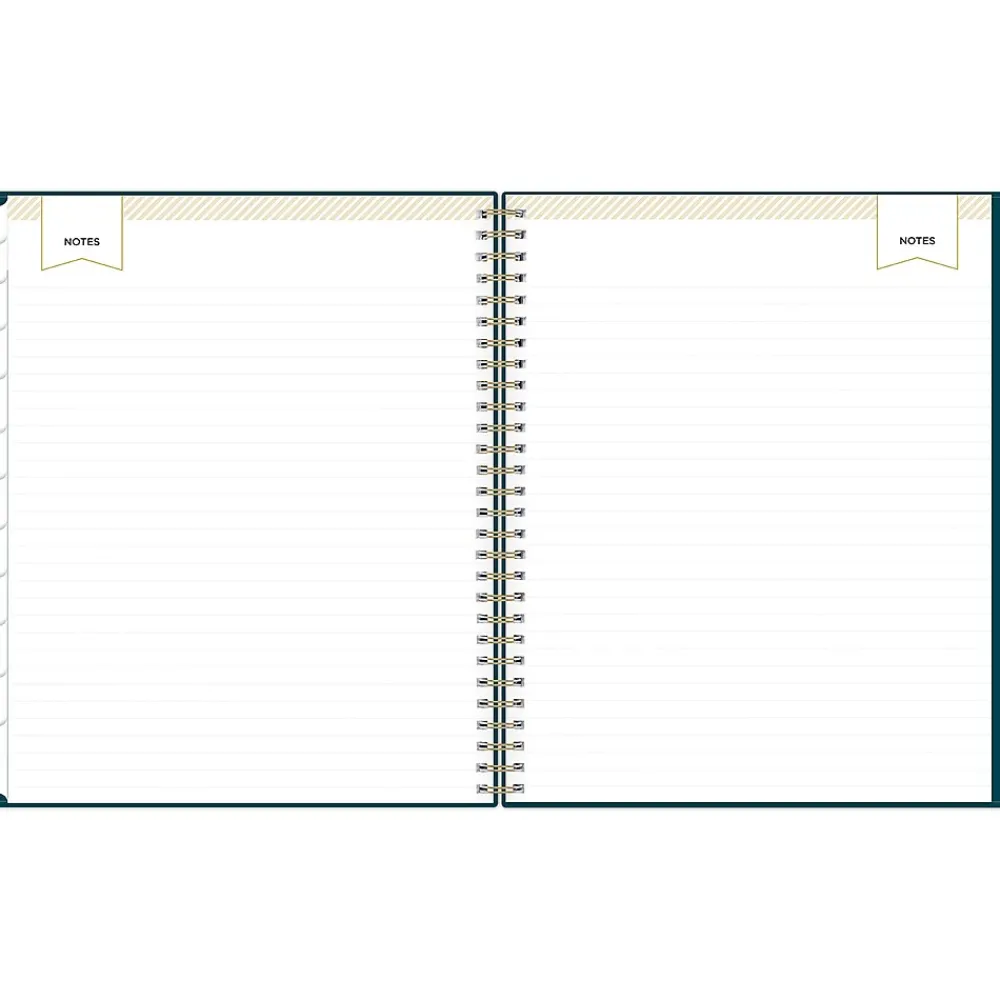 2025 Planners|Blue Sky 2025 Day Designer 8" x 10" Monthly Planner, Plastic Cover, Peacock (152222)