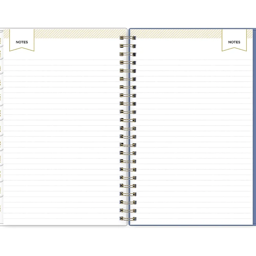 Academic Planners|Blue Sky 2024-2025 Day Designer Blurred Spring Lilac 5" x 8" Academic Weekly & Monthly Planner, Plastic Cover, Multicolor