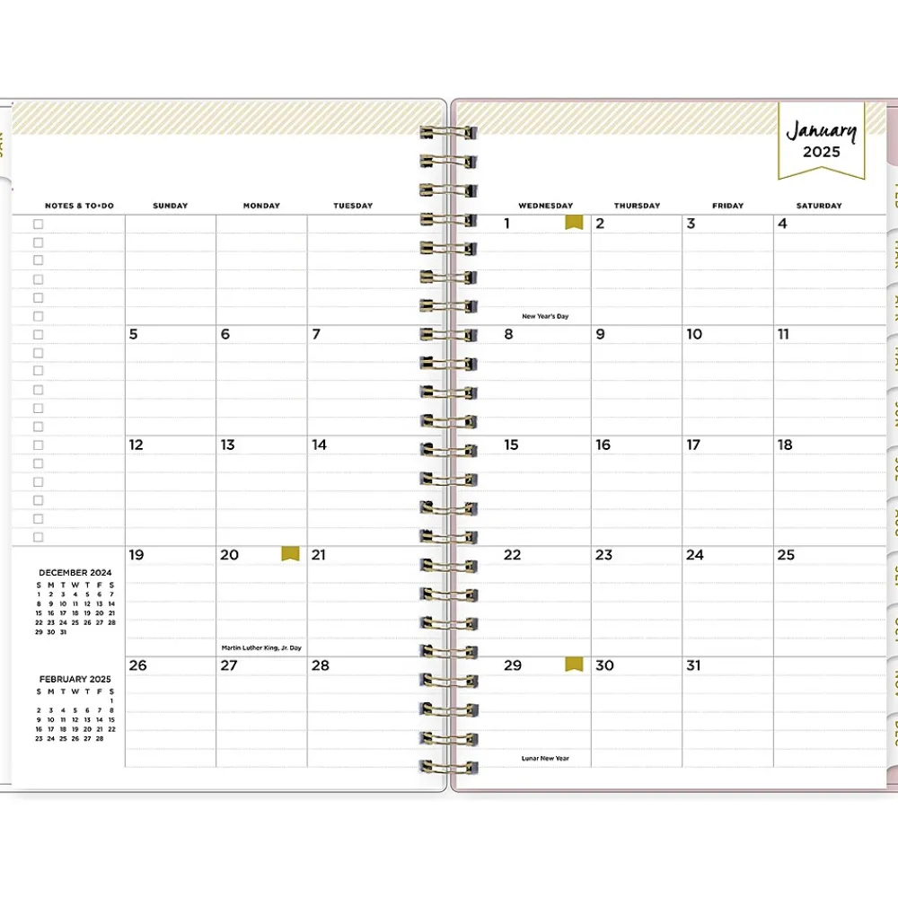 2025 Planners|Blue Sky 2025 Day Designer Breeze 5" x 8" Weekly & Monthly Planner, Plastic Cover, Multicolor (148124)