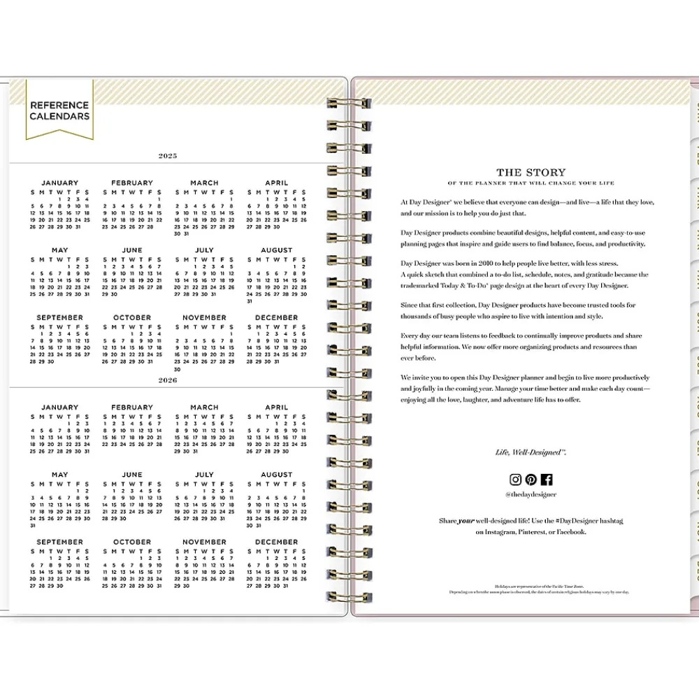 2025 Planners|Blue Sky 2025 Day Designer Breeze 5" x 8" Weekly & Monthly Planner, Plastic Cover, Multicolor (148124)