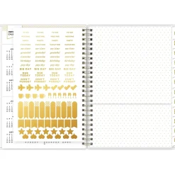 Academic Planners|Blue Sky 2024-2025 Day Designer Climbing Floral Mint 5.88