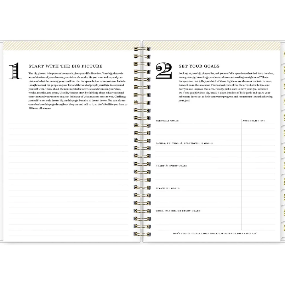 Academic Planners|Blue Sky 2024-2025 Day Designer Climbing Floral Mint 5.88" x 8.63" Academic Weekly & Monthly Planner, Plastic Cover