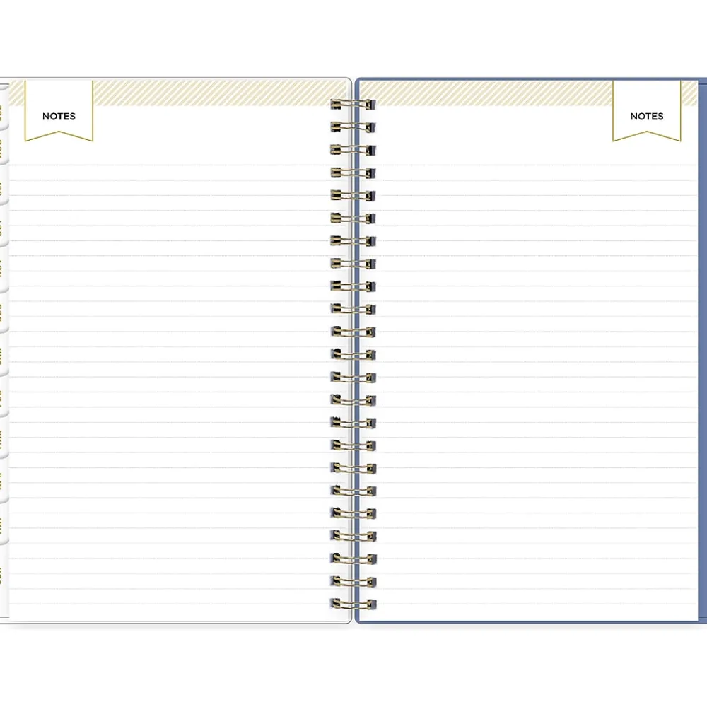 Academic Planners|Blue Sky 2024-2025 Day Designer Climbing Floral Blush 5" x 8" Academic Weekly & Monthly Planner, Plastic Cover, Multicolor