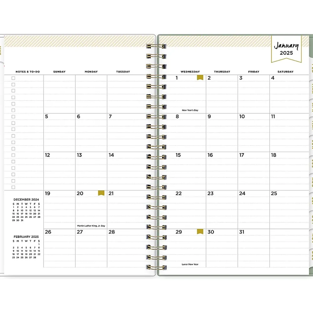 2025 Planners|Blue Sky 2025 Day Designer Felicity 5" x 8" Weekly & Monthly Planner, Plastic Cover, Multicolor (148139)