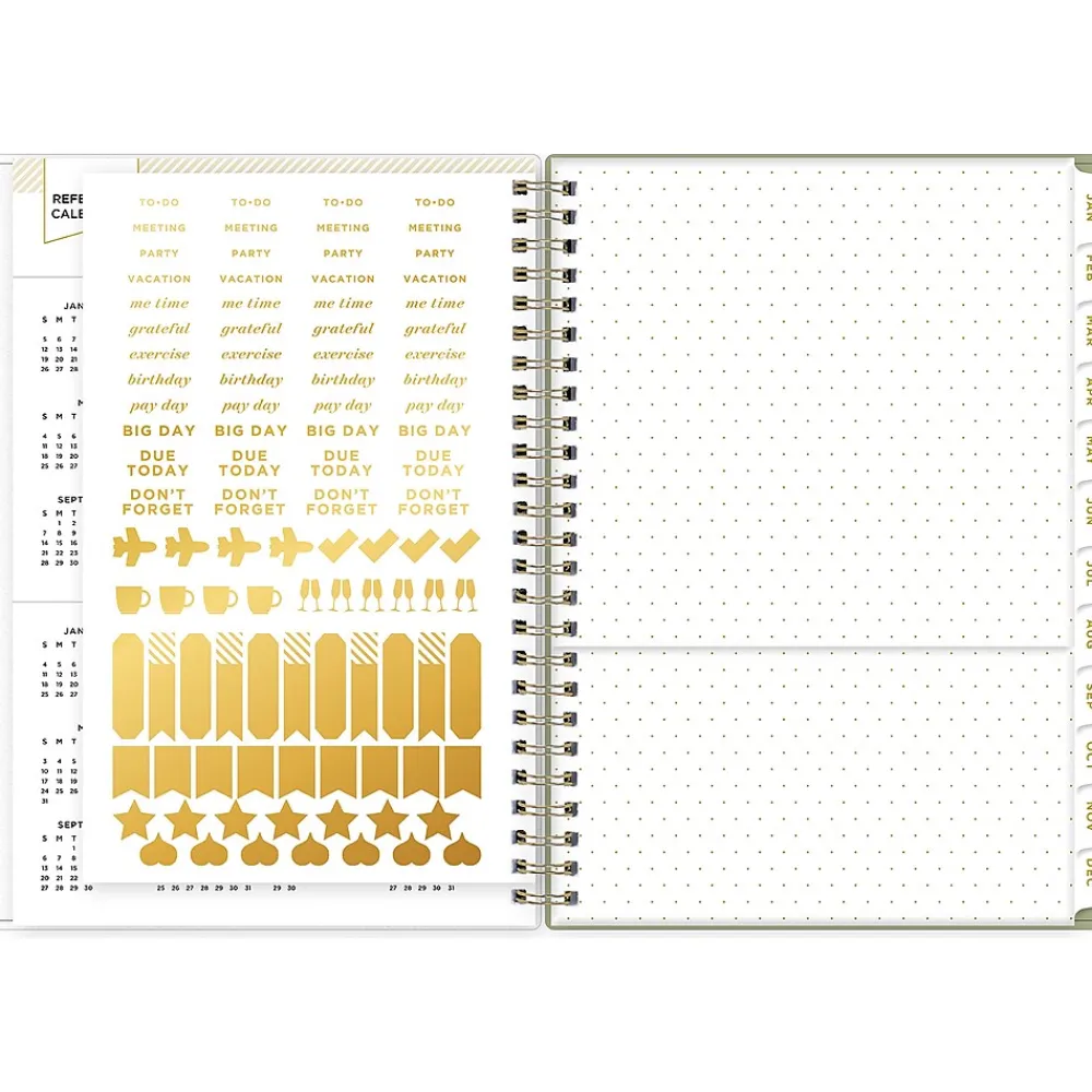 2025 Planners|Blue Sky 2025 Day Designer Fiore 5.88" x 8.63" Weekly & Monthly Planner, Plastic Cover, Multicolor (148141)