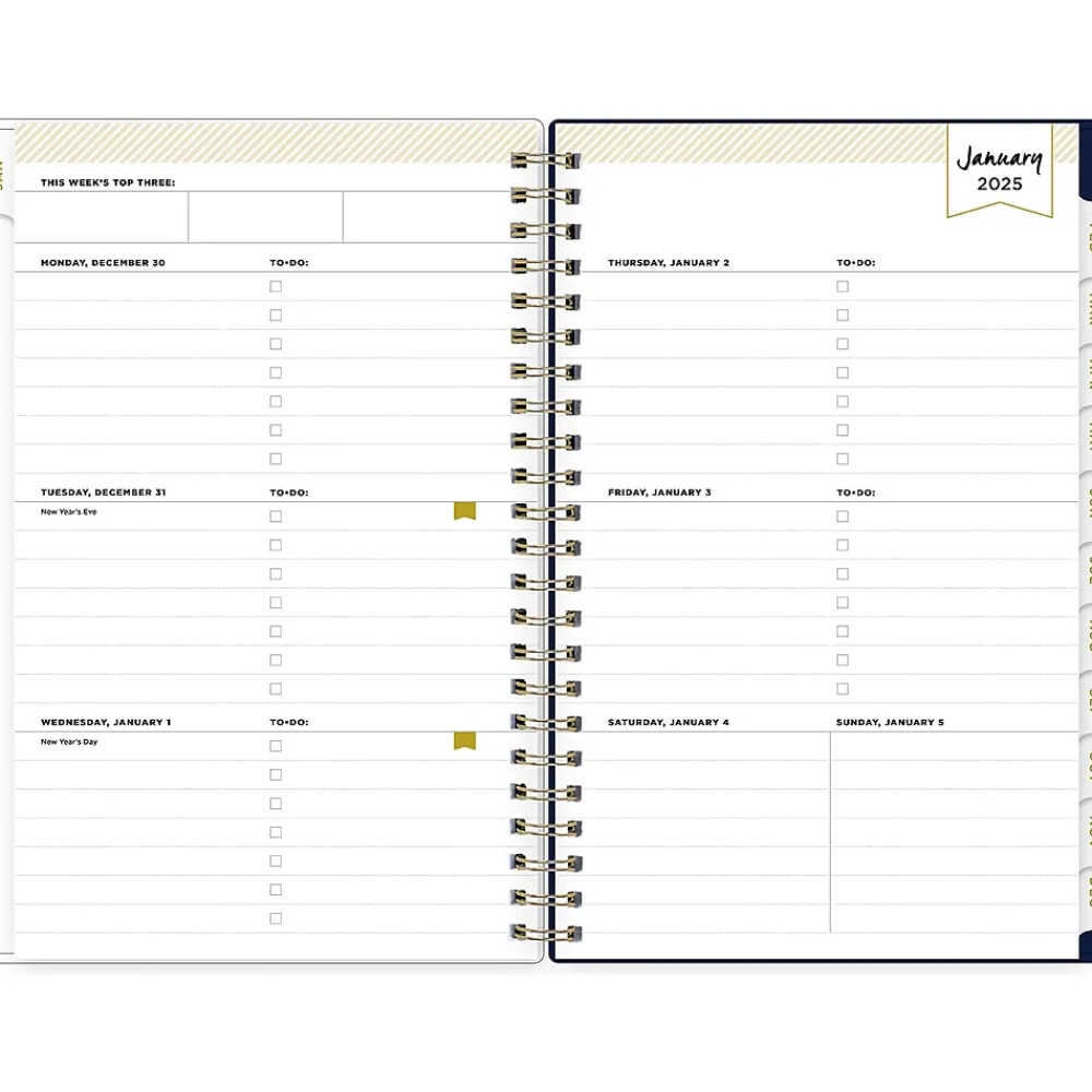 2025 Planners|Blue Sky 2025 Day Designer Meadow 5" x 8" Weekly & Monthly Planner, Plastic Cover, Multicolor (147224-25)