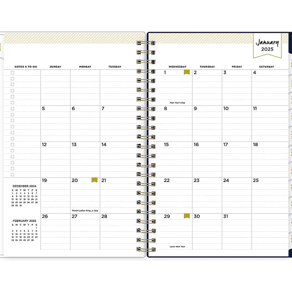2025 Planners|Blue Sky 2025 Day Designer Meadow 5" x 8" Weekly & Monthly Planner, Plastic Cover, Multicolor (147224-25)