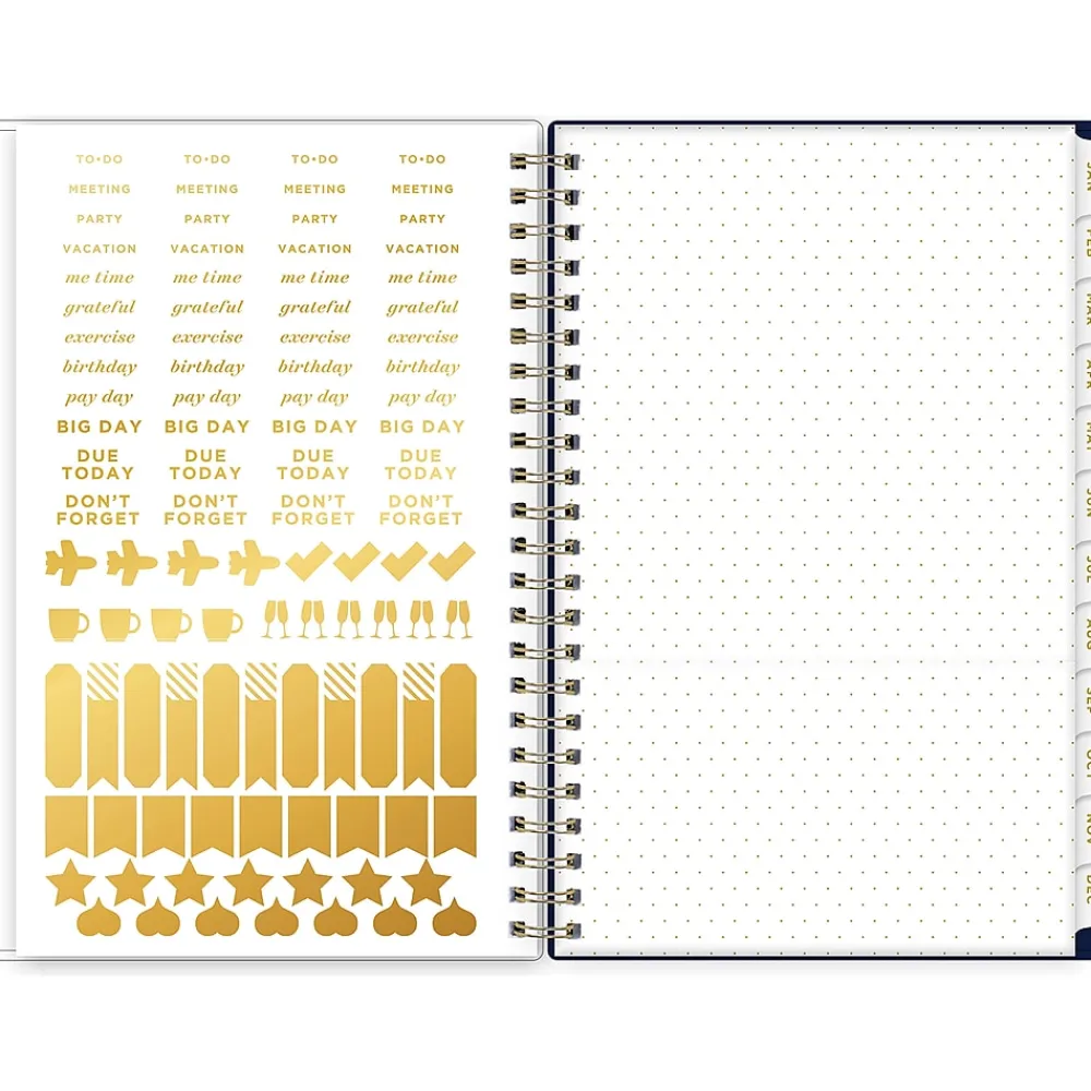 2025 Planners|Blue Sky 2025 Day Designer Meadow 5" x 8" Weekly & Monthly Planner, Plastic Cover, Multicolor (147224-25)