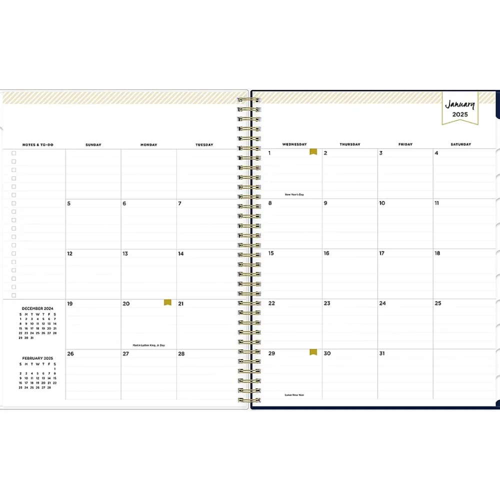 2025 Planners|Blue Sky 2025 Day Designer Meadow 8.5" x 11" Weekly & Monthly Planner, Plastic Cover, Multicolor (147222-25)