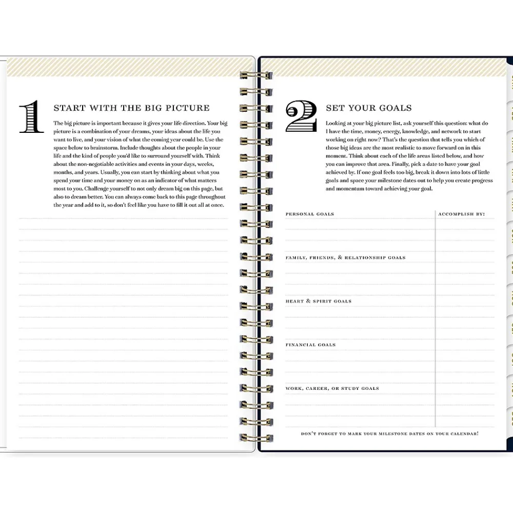2025 Planners|Blue Sky 2025 Day Designer Peyton Navy 5" x 8" Weekly & Monthly Planner, Plastic Cover, Multicolor (103620-25)
