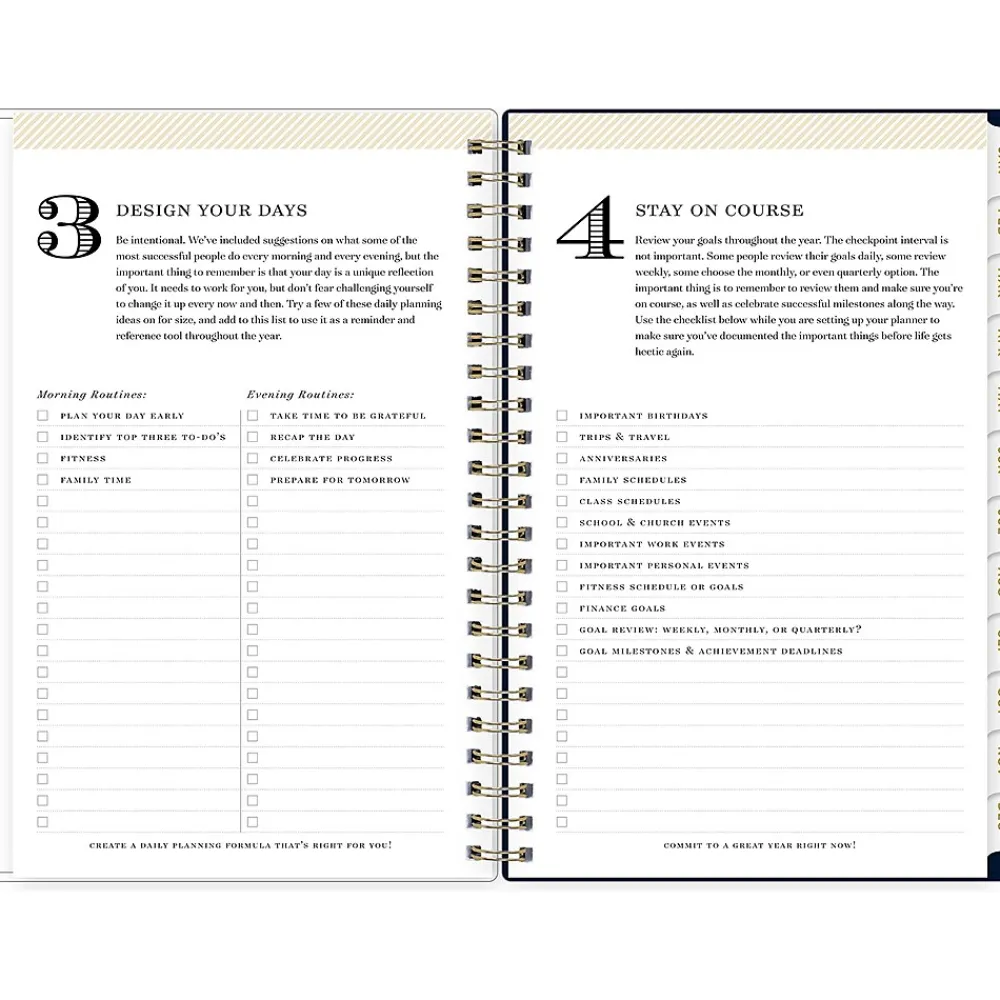 2025 Planners|Blue Sky 2025 Day Designer Peyton Navy 5" x 8" Weekly & Monthly Planner, Plastic Cover, Multicolor (103620-25)