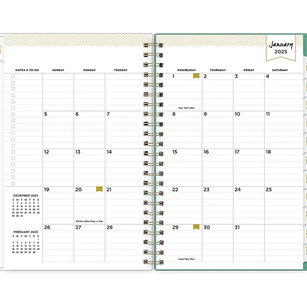 2025 Planners|Blue Sky 2025 Day Designer Peyton White 5" x 8" Weekly & Monthly Planner, Plastic Cover, Multicolor (103619-25)