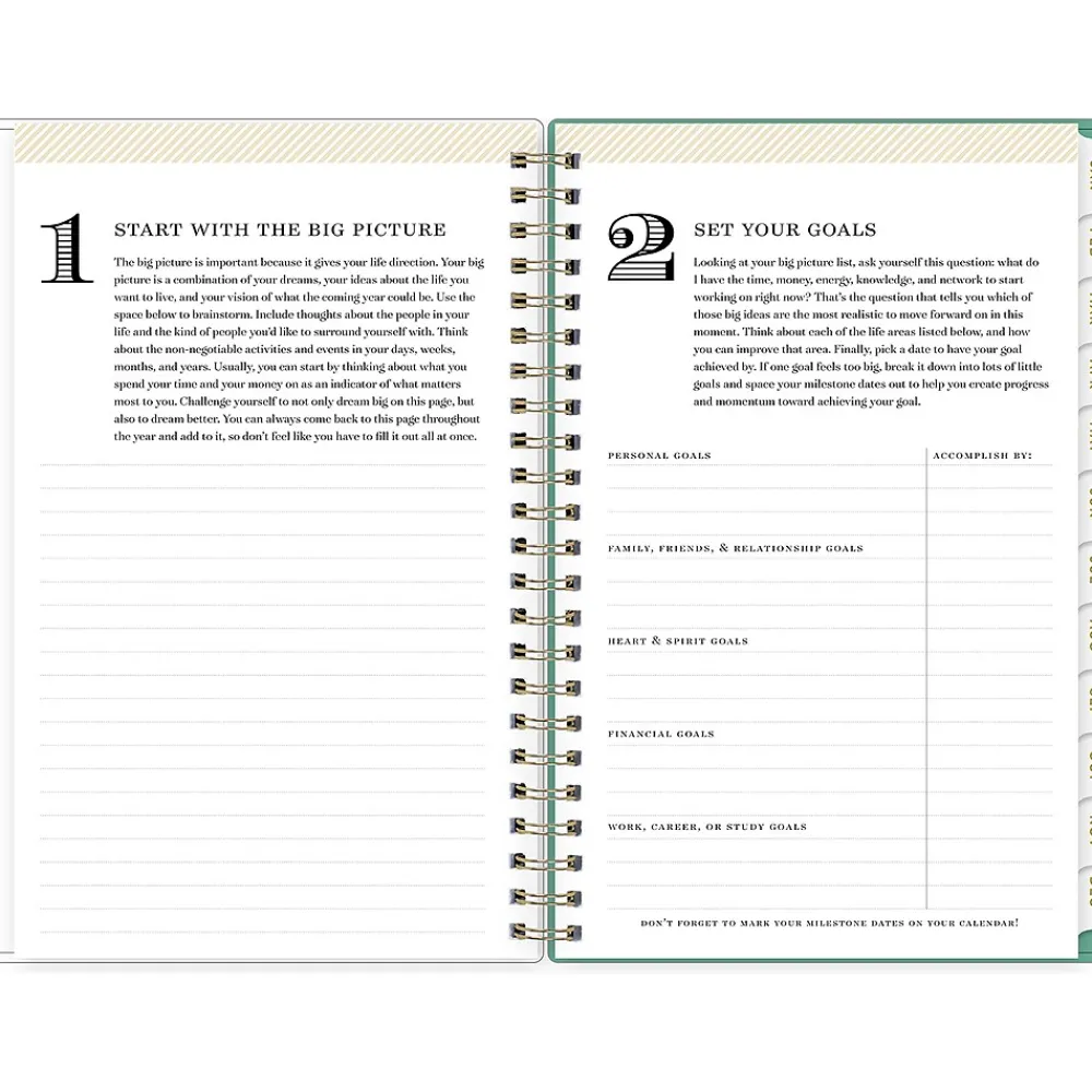 2025 Planners|Blue Sky 2025 Day Designer Peyton White 5" x 8" Weekly & Monthly Planner, Plastic Cover, Multicolor (103619-25)