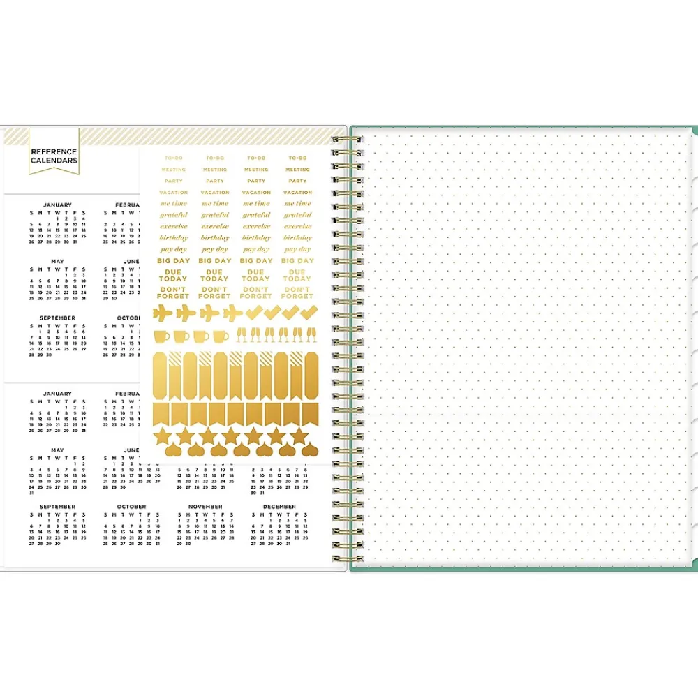 2025 Planners|Blue Sky 2025 Day Designer Peyton White 8.5" x 11" Weekly & Monthly Planner, Plastic Cover, Multicolor (103618-25)