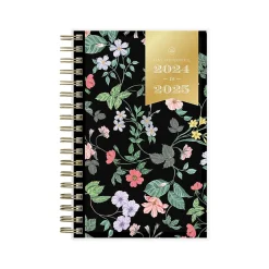 Academic Planners|Blue Sky 2024-2025 Day Designer Somerset Black 3.63" x 6.13" Academic Weekly & Monthly Planner, Plastic Cover, Multicolor
