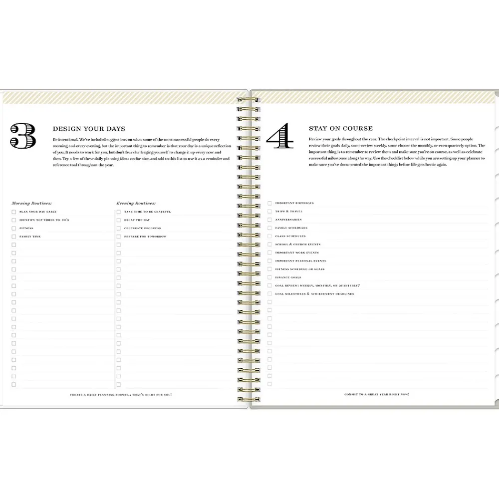 2025 Planners|Blue Sky 2025 Day Designer Tess 8.5" x 11" Weekly Planner, Plastic Cover, Tan/Off-White (148144)