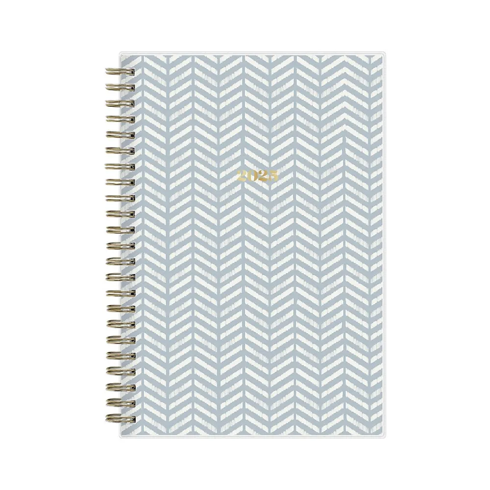 2025 Planners|Blue Sky 2025 Day Designer The Everygirl Evan Blue 5" x 8" Weekly & Monthly Planner, Plastic Cover, Blue/White (150778)