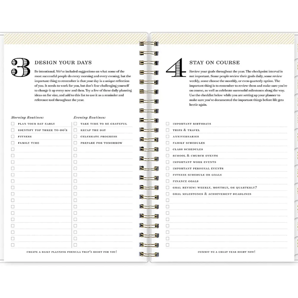 2025 Planners|Blue Sky 2025 Day Designer Tile 5" x 8" Weekly & Monthly Planner, Plastic Cover, Blue/White (101410-25)