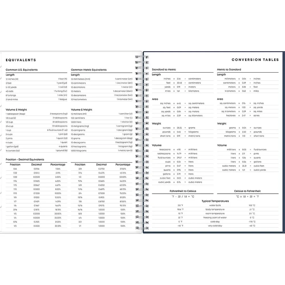 Academic Planners|Blue Sky 2024-2025 Decosta Blue 8.5" x 11" Academic Weekly & Monthly Student Planner, Plastic Cover (150459)