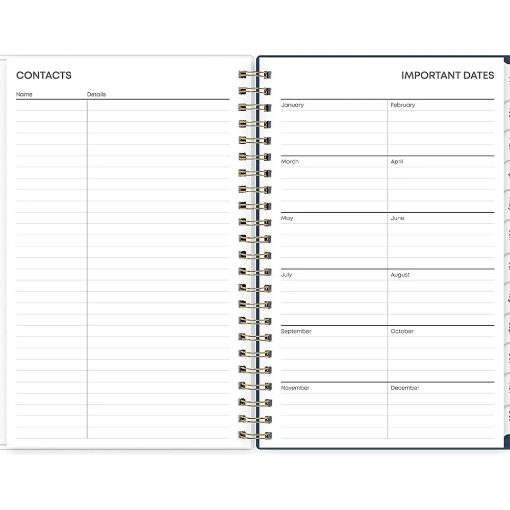 2025 Planners|Blue Sky 2025 Dellania 5" x 8" Weekly & Monthly Planner, Plastic Cover, Multicolor (148215)