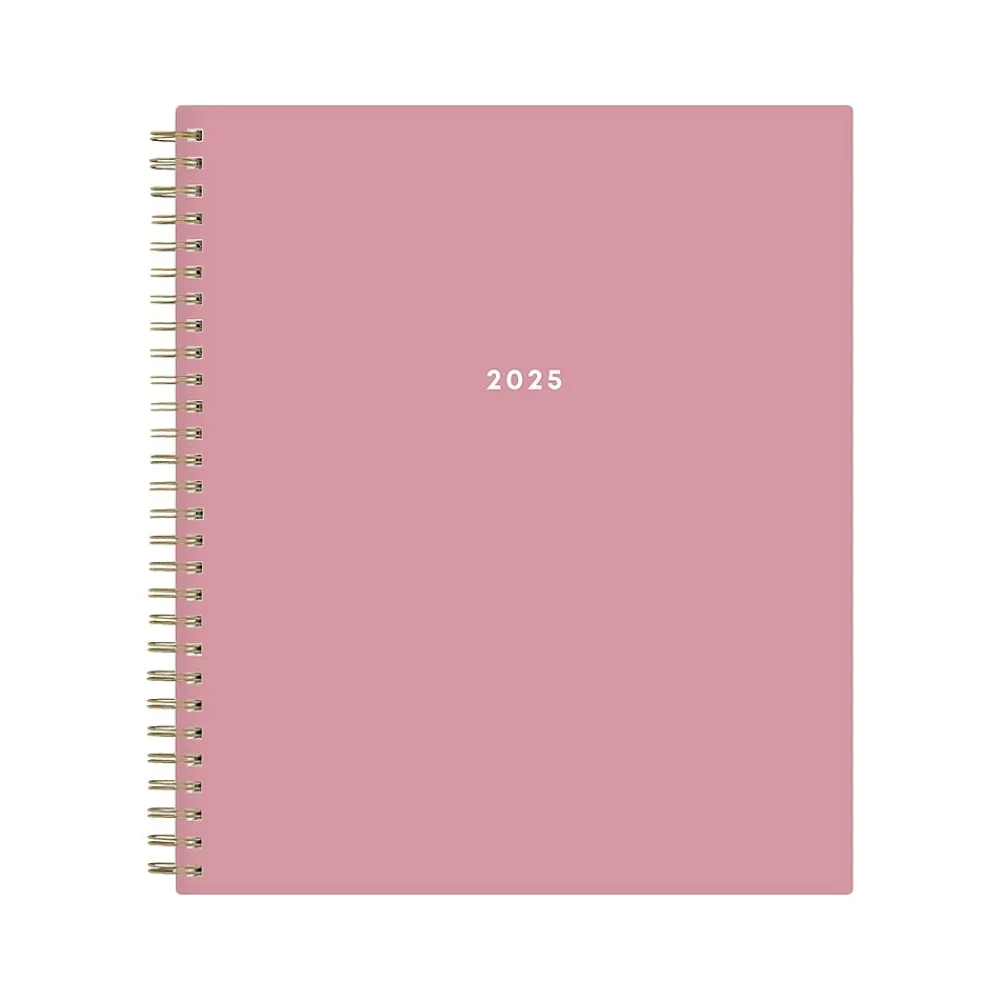 2025 Planners|Blue Sky 2025 Dusty Rose 8" x 10" Monthly Planner, Plastic Cover, Pink (148213)
