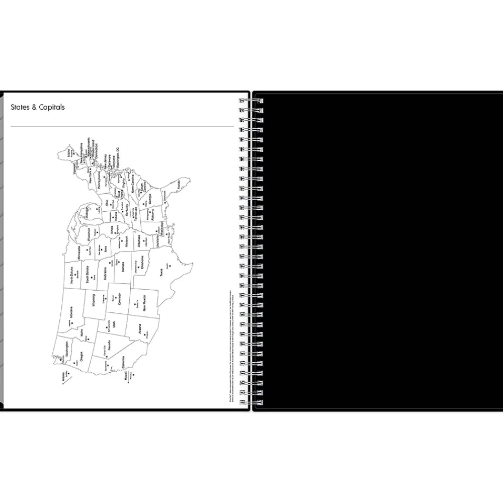 2025 Planners|Blue Sky 2025 Enterprise 8.5" x 11" Weekly & Monthly Appointment Book, Plastic Cover, Black (111289-25)