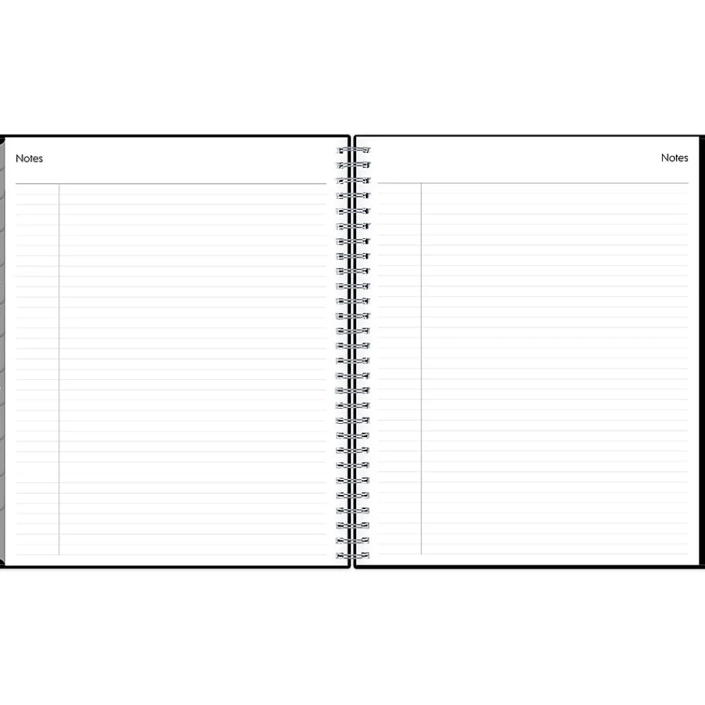 2025 Planners|Blue Sky 2025 Enterprise 8" x 10" Monthly Planner, Plastic Cover, Black (131794-25)