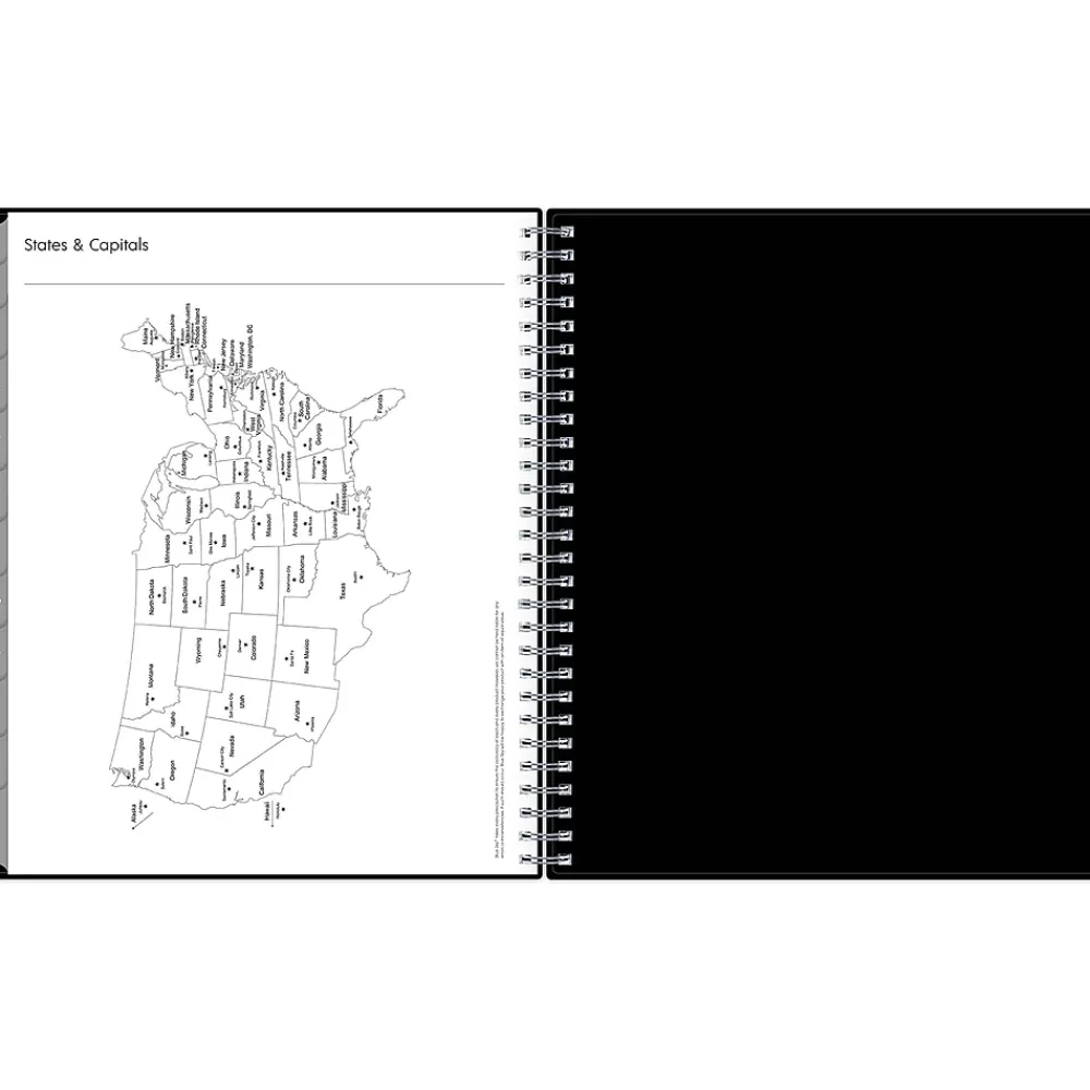 2025 Planners|Blue Sky 2025 Enterprise 8" x 10" Monthly Planner, Plastic Cover, Black (131794-25)