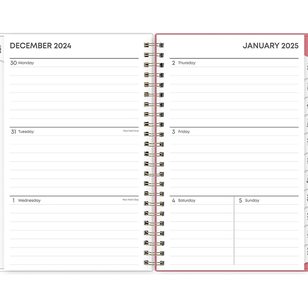 2025 Planners|Blue Sky 2025 Fly By 5" x 8" Weekly & Monthly Planner, Plastic Cover, Multicolor (140196-25)