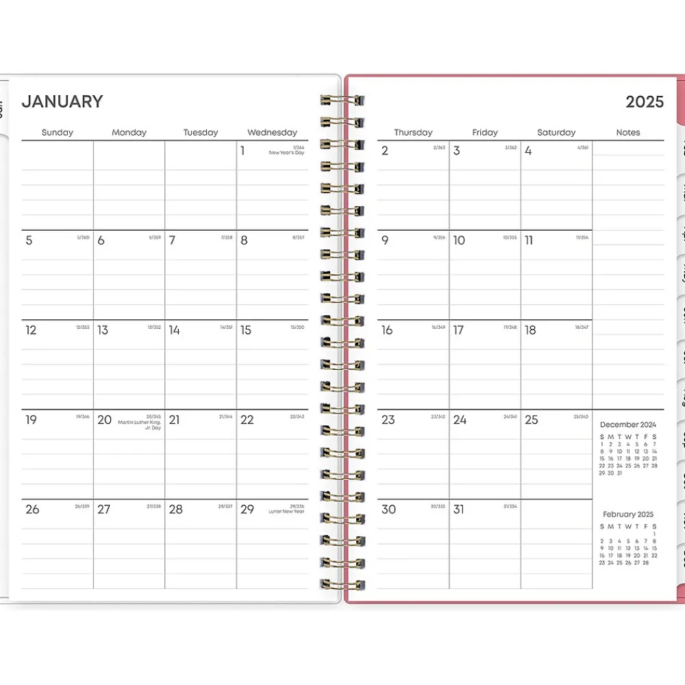 2025 Planners|Blue Sky 2025 Fly By 5" x 8" Weekly & Monthly Planner, Plastic Cover, Multicolor (140196-25)