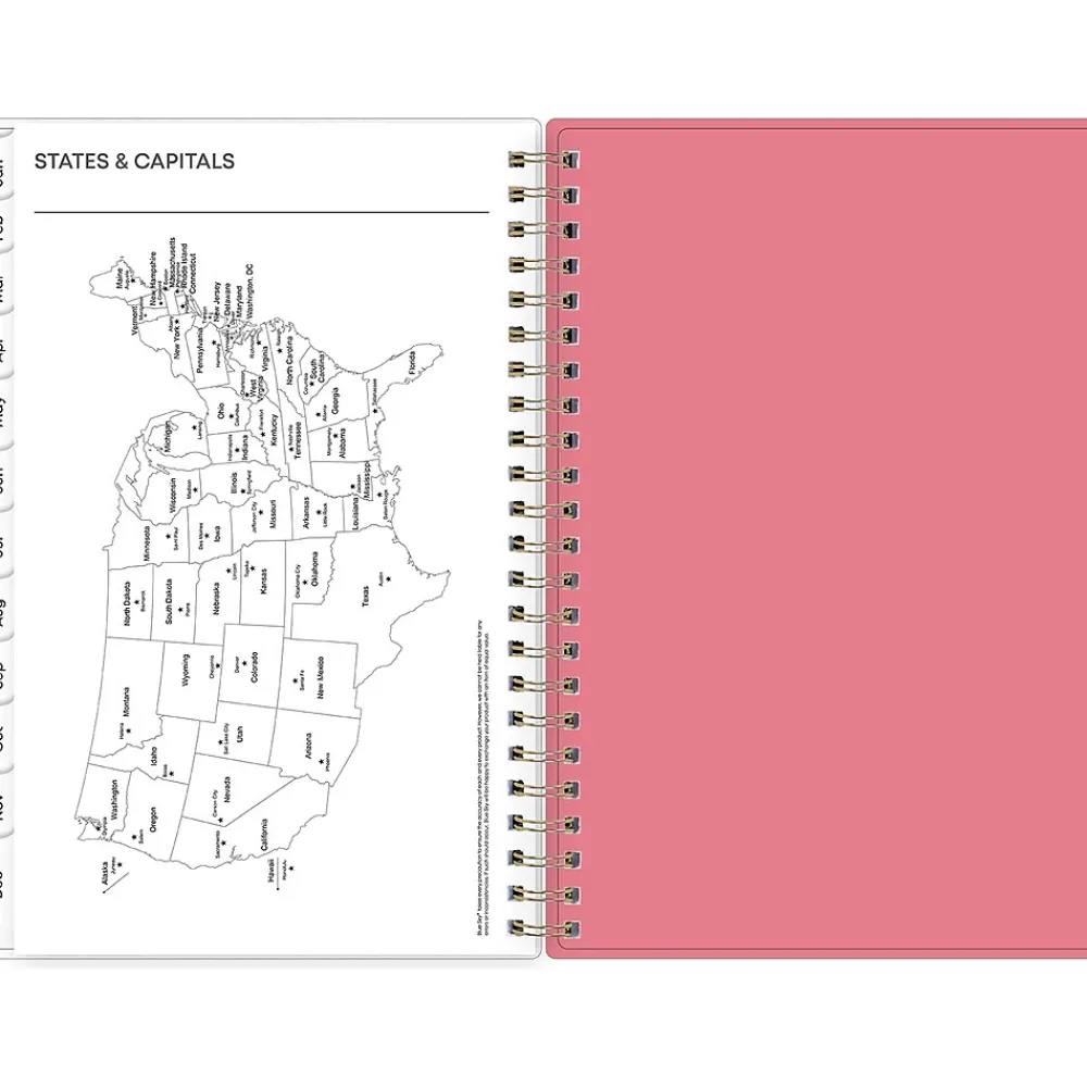 2025 Planners|Blue Sky 2025 Fly By 5" x 8" Weekly & Monthly Planner, Plastic Cover, Multicolor (140196-25)