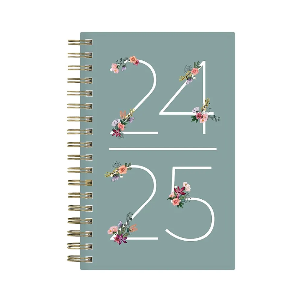 Academic Planners|Blue Sky 2024-2025 Greta 3.63" x 6.13" Academic Weekly & Monthly Planner, Plastic Cover, Multicolor (146841)