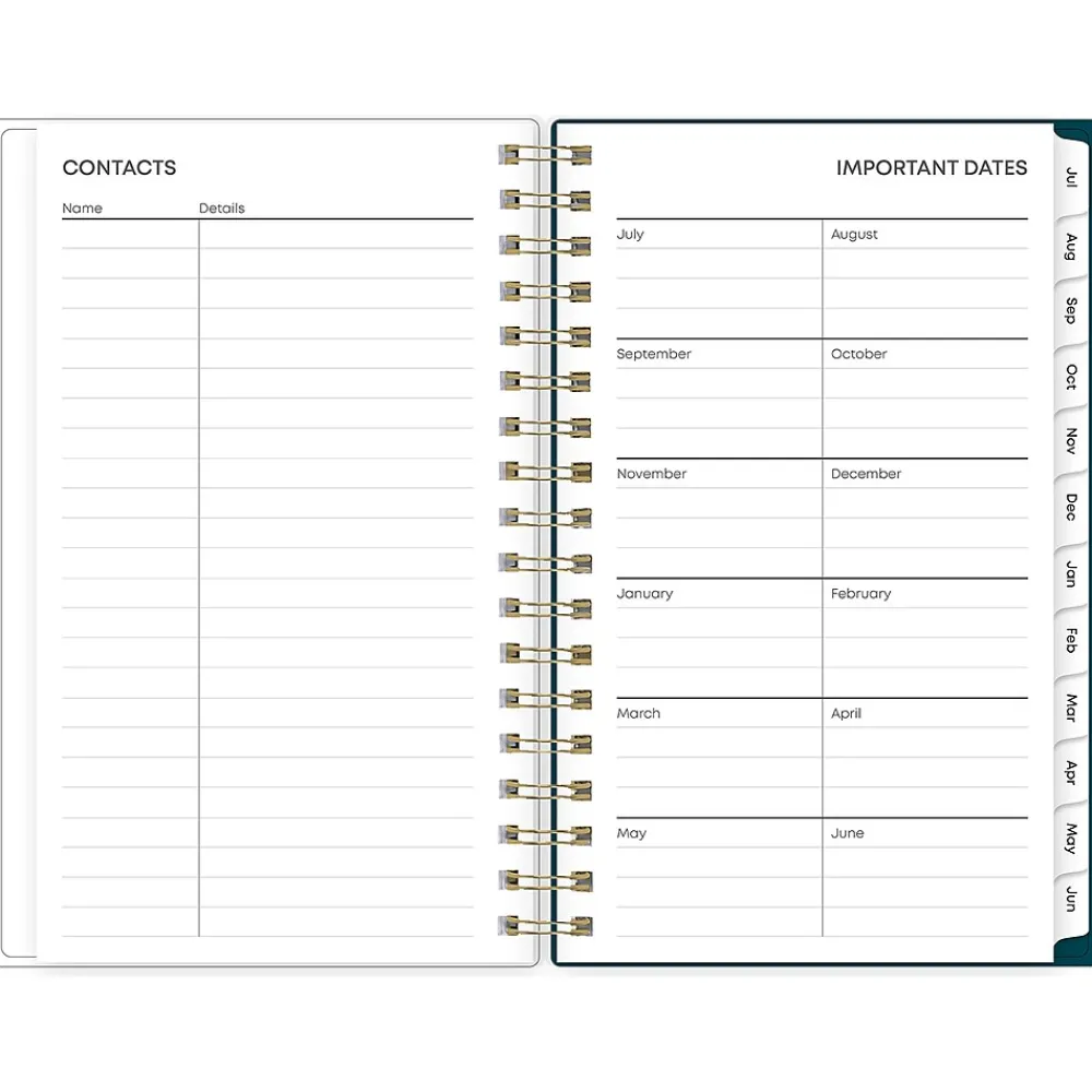 Academic Planners|Blue Sky 2024-2025 Greta 3.63" x 6.13" Academic Weekly & Monthly Planner, Plastic Cover, Multicolor (146841)