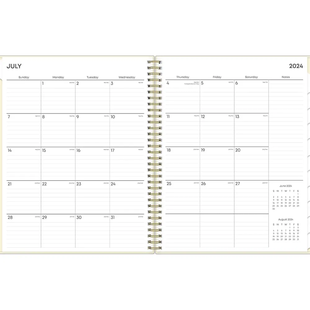 Academic Planners|Blue Sky 2024-2025 Junie 8.5" x 11" Weekly & Monthly Academic Planner, Plastic Cover, Multicolor (146861)