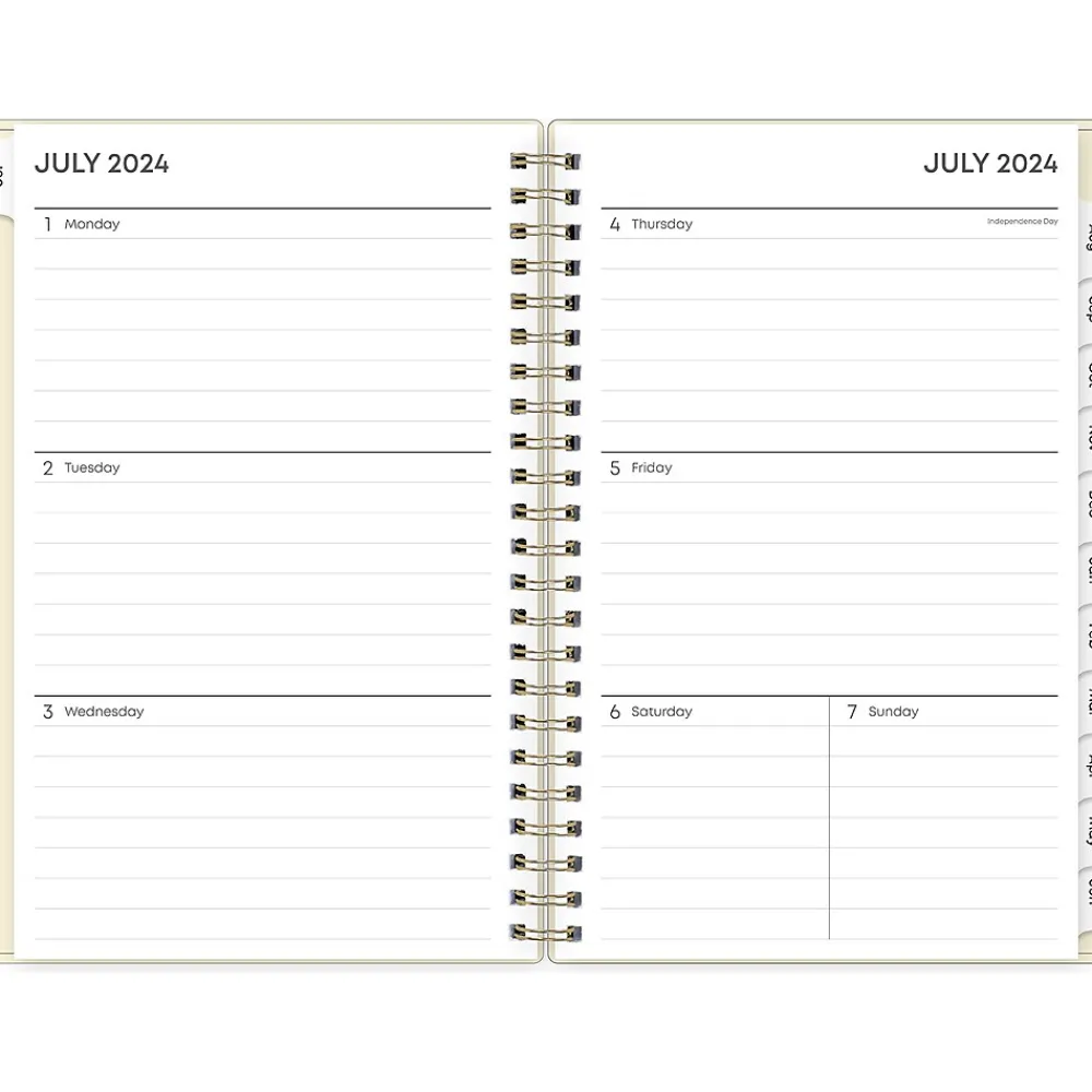 Academic Planners|Blue Sky 2024-2025 Junie 5" x 8" Weekly & Monthly Academic Planner, Plastic Cover, Multicolor (146866)