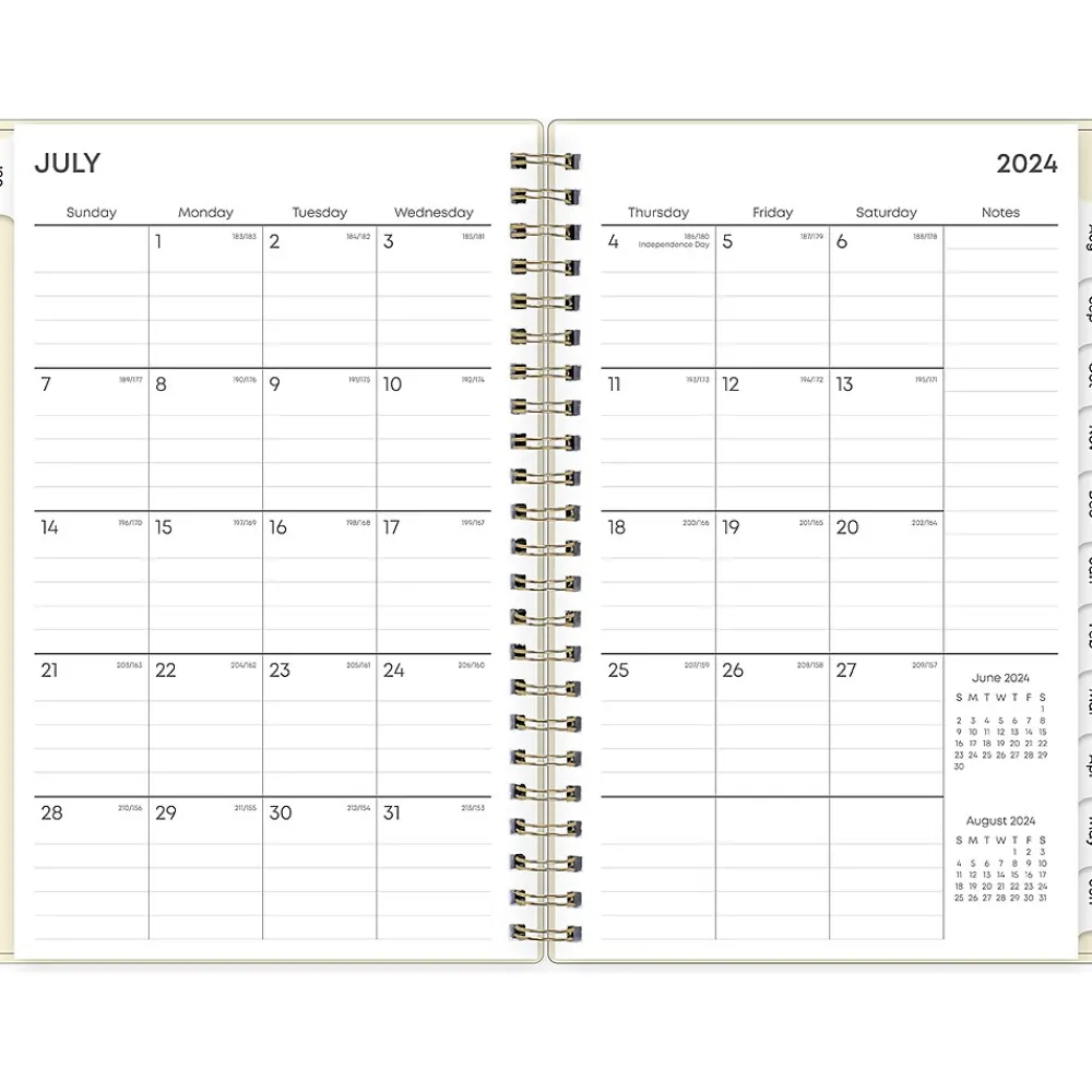 Academic Planners|Blue Sky 2024-2025 Junie 5" x 8" Weekly & Monthly Academic Planner, Plastic Cover, Multicolor (146866)